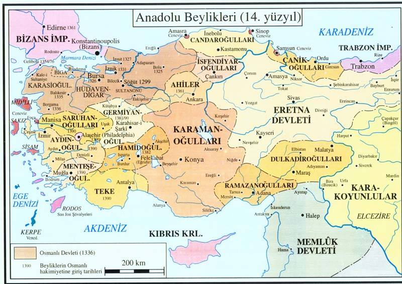 Anadoluda Kurulan Türk Beylikleri