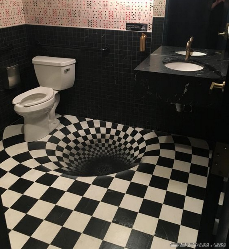 Delik lavabo tabanı tasarımı