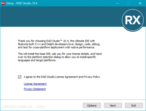 RAD Studio 10.4 Kurulum