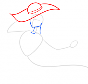 Şapkalı kız çizimi