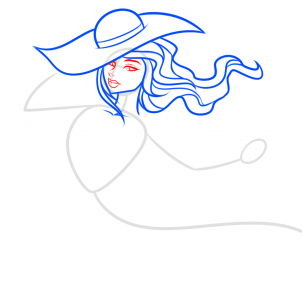 Şapkalı kız çizimi