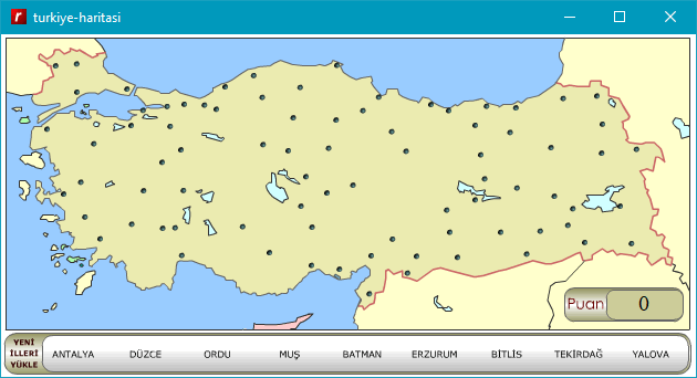 Türkiye haritası oyunu