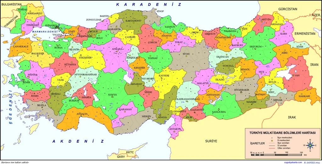 Türkiye Haritası İndir (Fiziki + Siyasi + Karayolları) | CeReZFoRuM