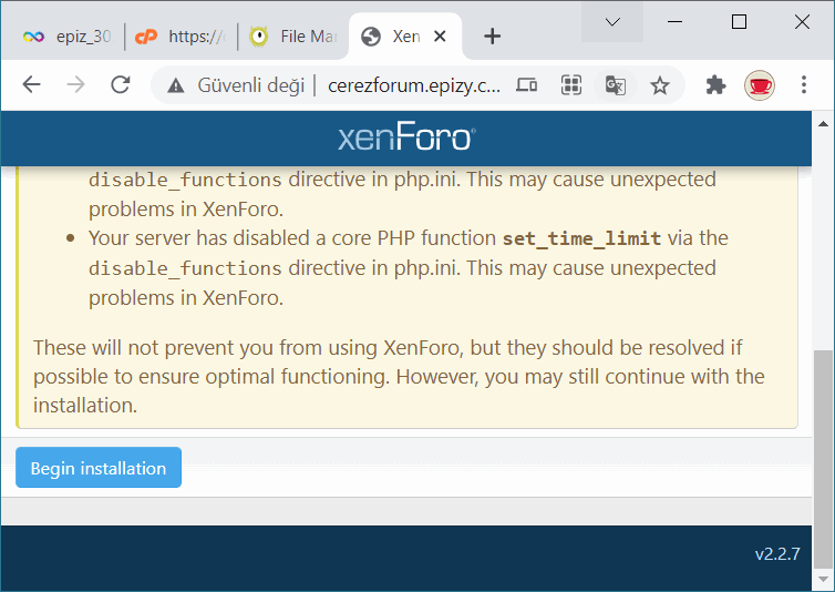 Ücretsiz forum sitesi XenForo kurmak