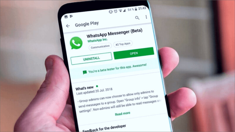 WhatsApp beta ses dalgaları