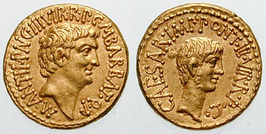 Antony_with_Octavian_aureus.jpg