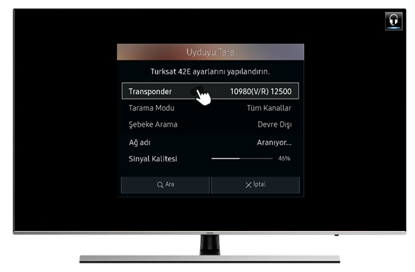 Samsung Tv tek kanal ekleme