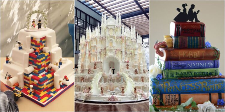 Legolardan Kitaplara: En Yaratıcı 30 Düğün Pastası Tasarımı