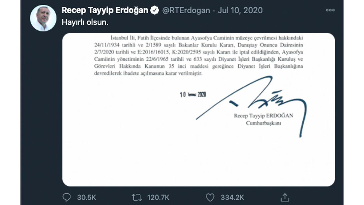 Erdoğan twitter